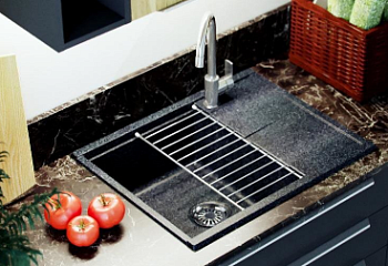 Решетка для кухонной мойки Делия 78 (Графит)